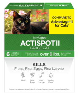 TevraPet Actispot II flea treatment for cats