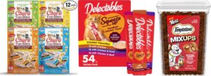 Churu, Delectables, and Temptations senior cat treats compared